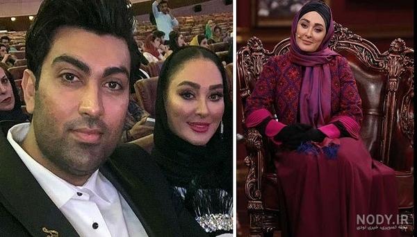 الهام حمیدی و همسرش در برنامه ستاره ها ایرج نوذری