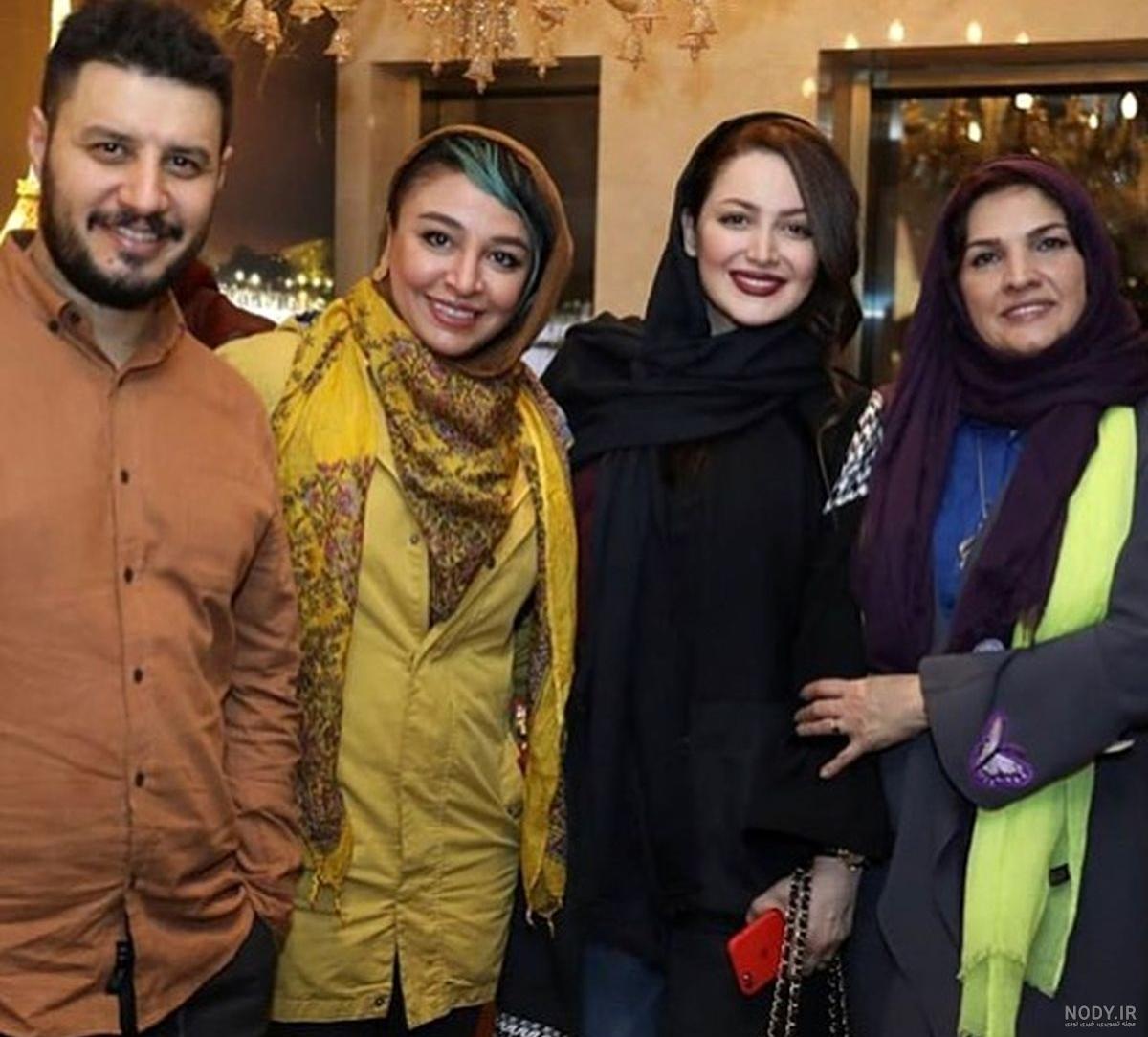 جواد عزتی و همسرش و بچه اش جواد عزتی و همسرش و بچه اش