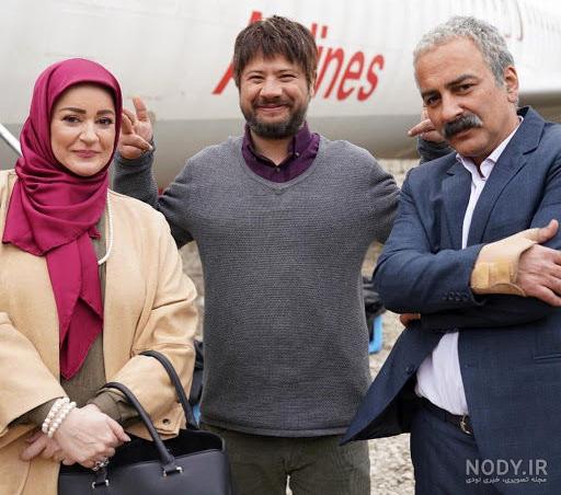 عکس علی صادقی و همسرش و بچه هایش
