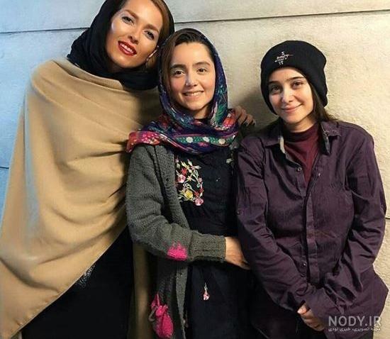 الناز حبیبی و دخترش