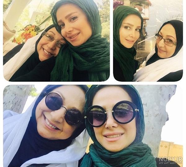 الناز حبیبی و دخترش
