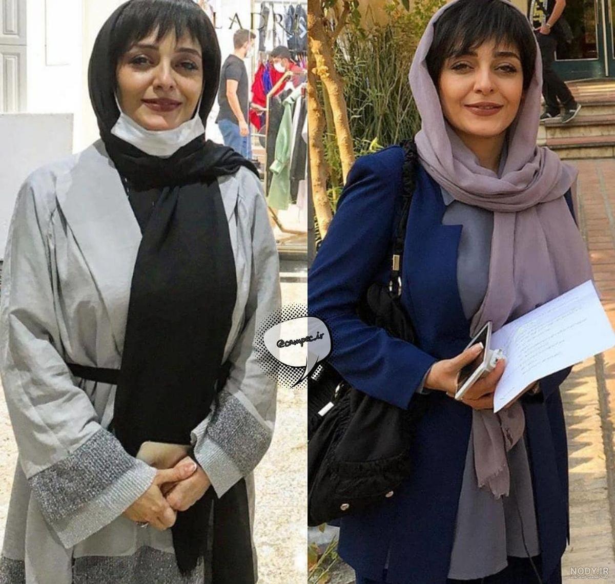 ساره بیات و همسرش و فرزندش واقعی