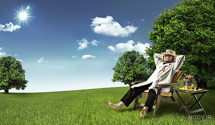 عکس در حال استراحت