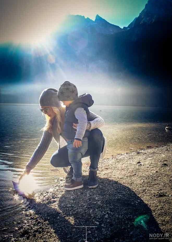 عکس مادر و فرزند با حجاب