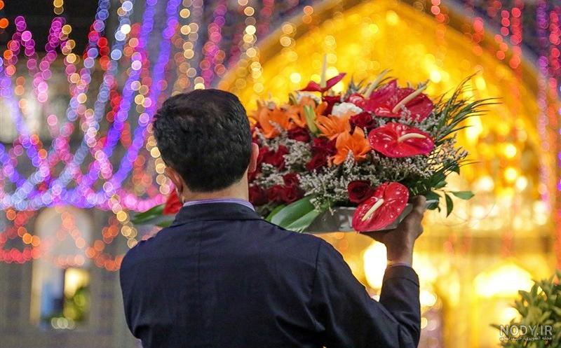 عکس گلباران حرم امام رضا عکس گلباران حرم امام رضا
