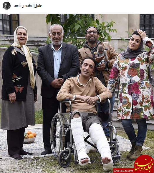 امیر مهدی ژوله و همسرش