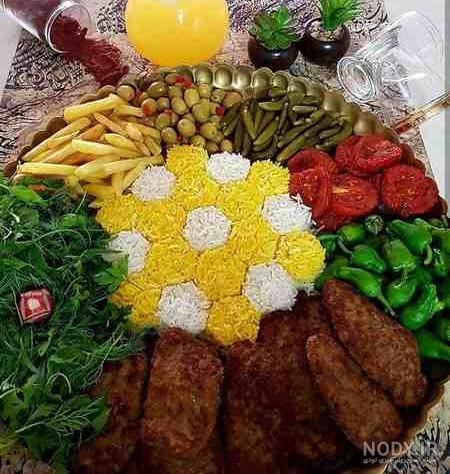 تزیین سفره غذا برای مهمان تزیین سفره غذا برای مهمان
