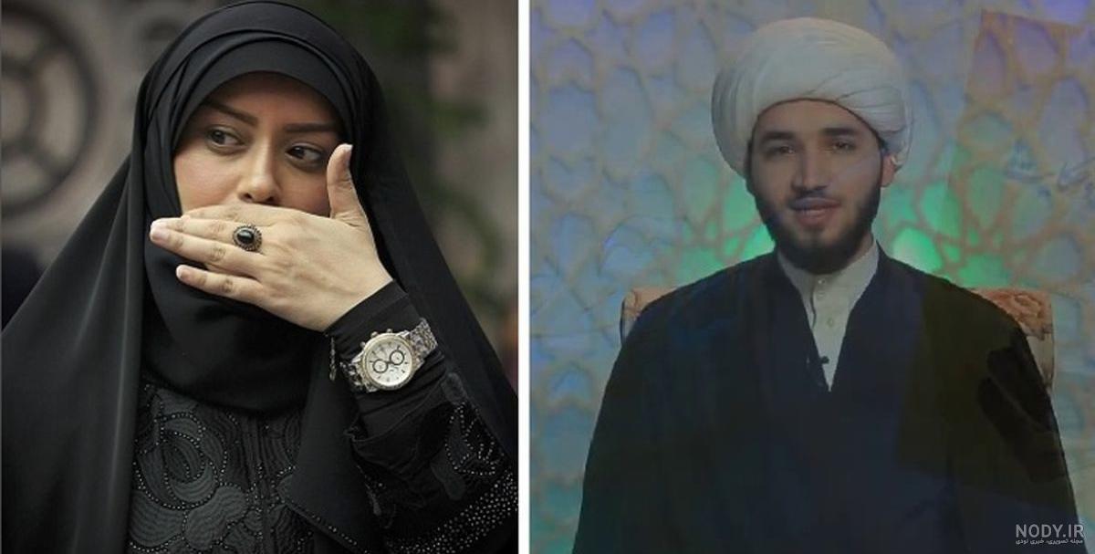 عکس الهام چرخنده و همسرش