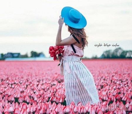 عکس دختر با مانتو