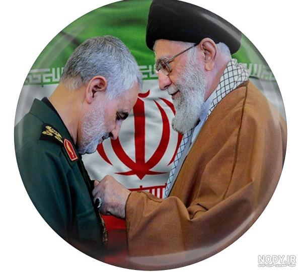 عکس سردار حاج قاسم سلیمانی با رهبر