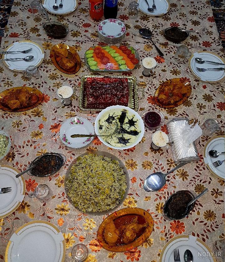 عکس سفره غذای شیک عکس سفره غذای شیک