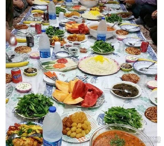 عکس سفره های رنگین افطاری عکس سفره های رنگین افطاری