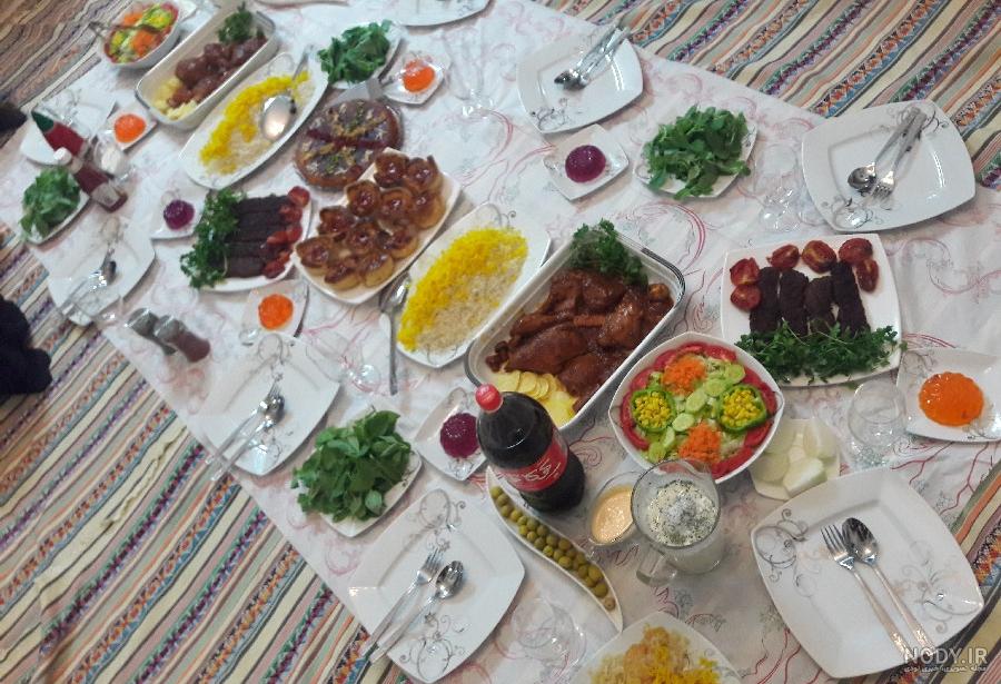 عکس سفره های رنگین غذا عکس سفره های رنگین غذا