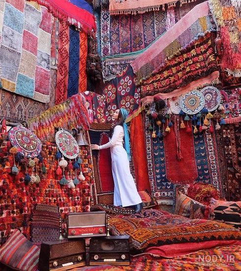 عکس مغازه فرش فروشی