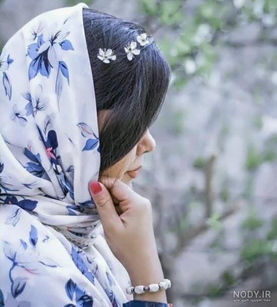 عکس نیم رخ صورت دختر ایرانی