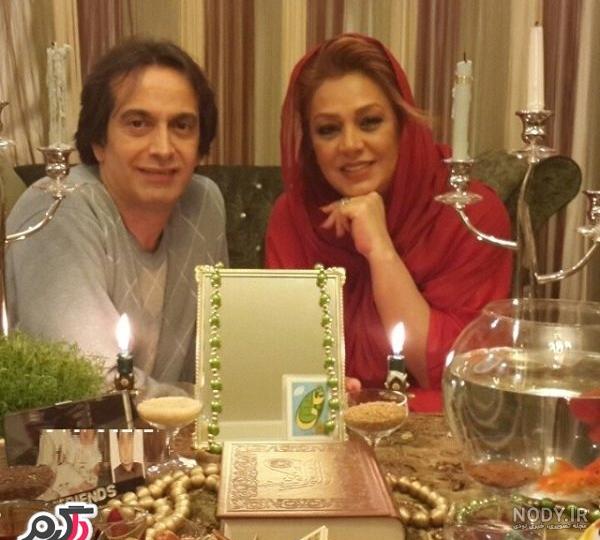 نسرین مقانلو و همسرش در امریکا