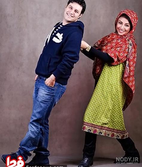 عکس جواد عزتی و همسرش و فرزندش عکس جواد عزتی و همسرش و فرزندش