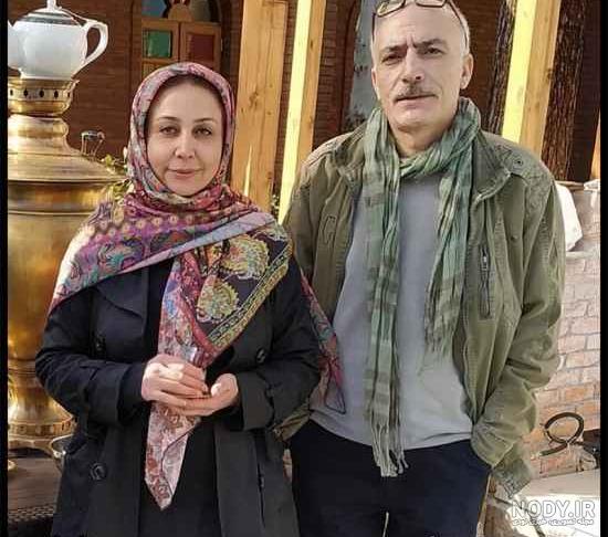 عکس مینا هاشمی و همسرش