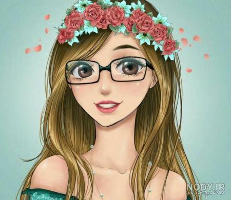 عکس نقاشی دختر فانتزی سیاه قلم