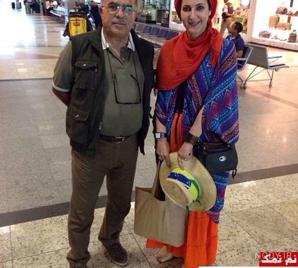عکس بازیگر فاطمه گودرزی و همسرش