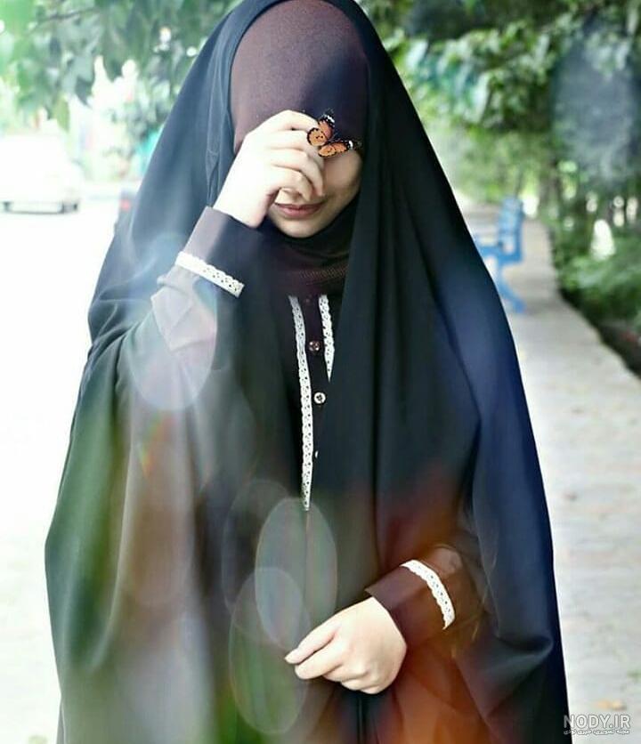 عکس دختر چادری با تفنگ