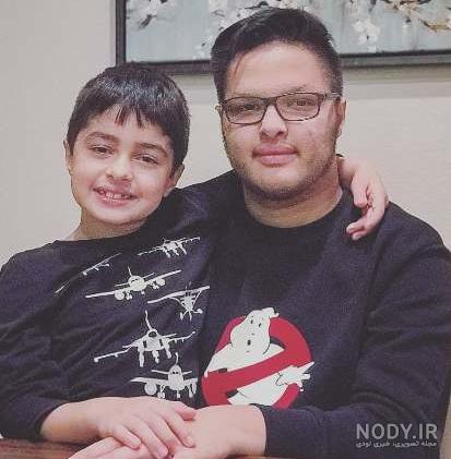 عکس شهاب حسینی و پسرانش