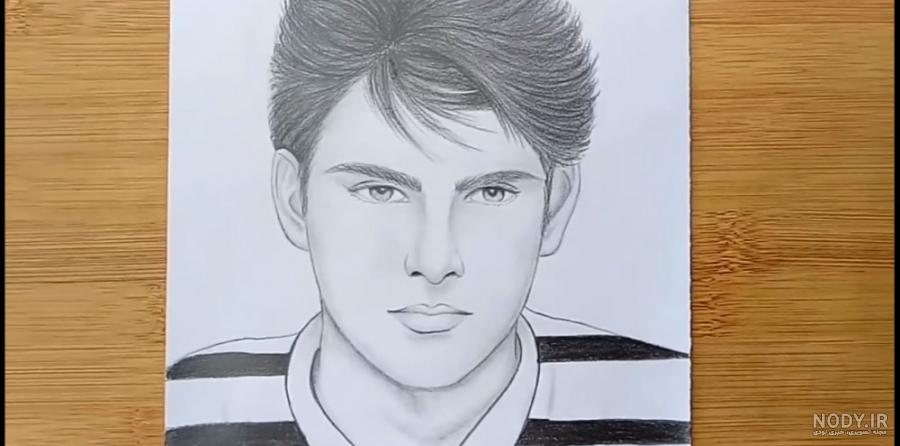 عکس نقاشی صورت پسر عکس نقاشی صورت پسر