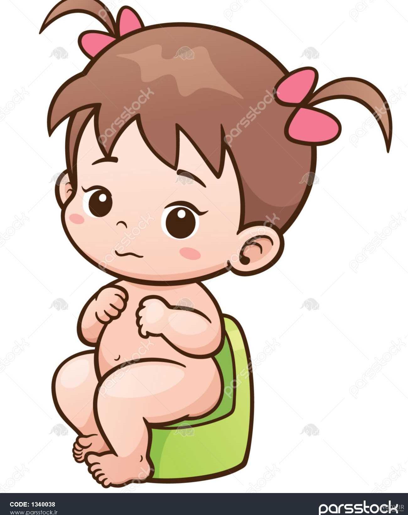 عکس کارتونی نشسته