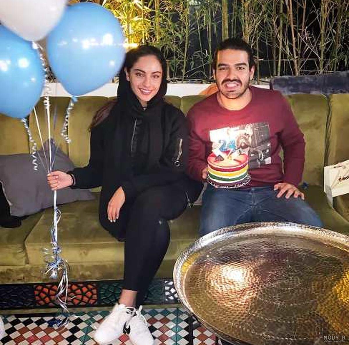 ترلان پروانه و همسرش و فرزندش