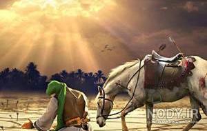 عکس امام حسین سوار اسب