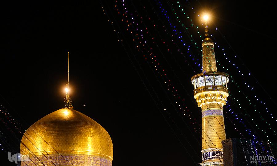 عکس حرم در شب میلاد امام رضا