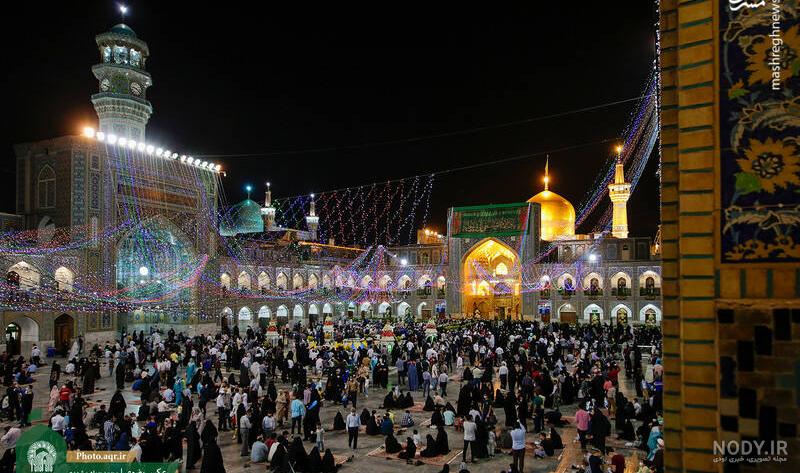 عکس حرم شب