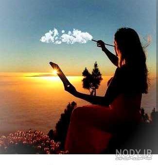 عکس دخترونه در غروب افتاب