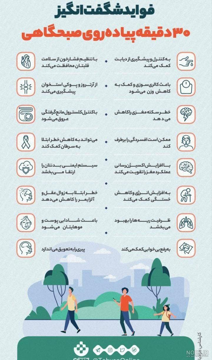 فواید پیاده روی در شب