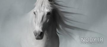 نقاشی امام حسین سوار بر اسب