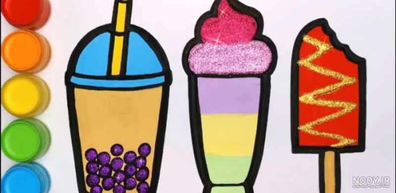  عکس بستنی نقاشی