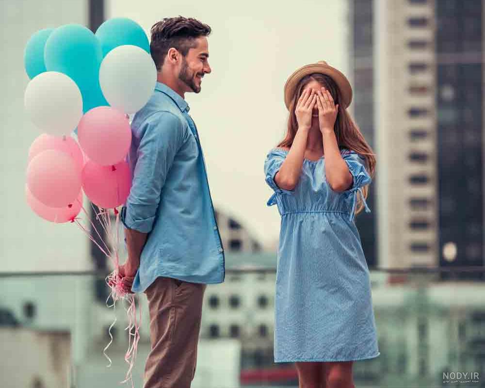ژست عکس تولد با کیک