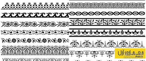 دانلود وکتور حاشیه گل