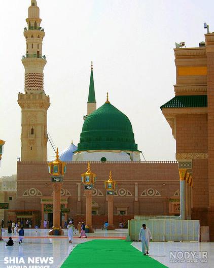 عکس حرم امام علی با نوشته