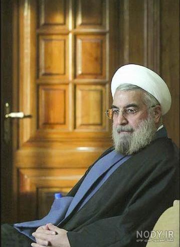عکس روحانی با روسری