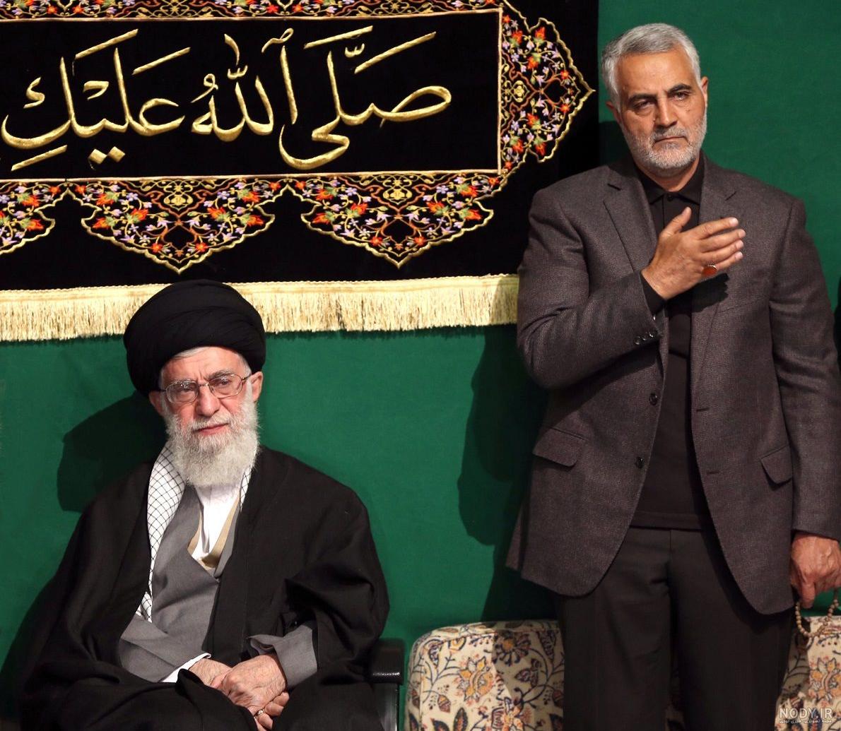 عکس سردار سلیمانی با رهبری عکس سردار سلیمانی با رهبری