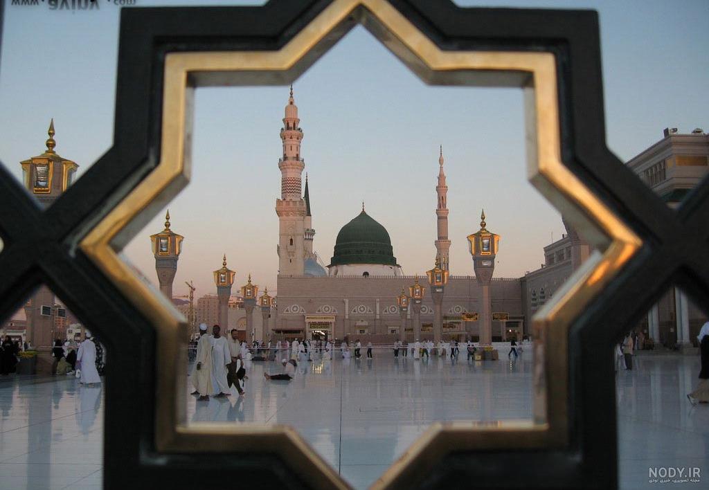 عکس مسجد النبی در شب عکس مسجد النبی در شب