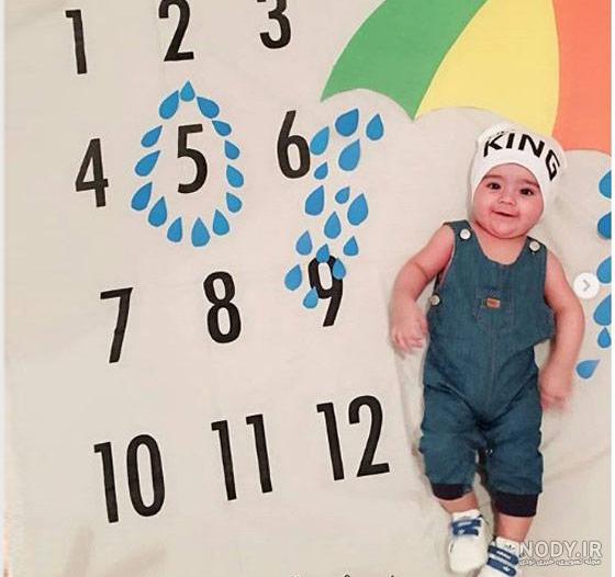 ماهگرد نوزاد با شمع