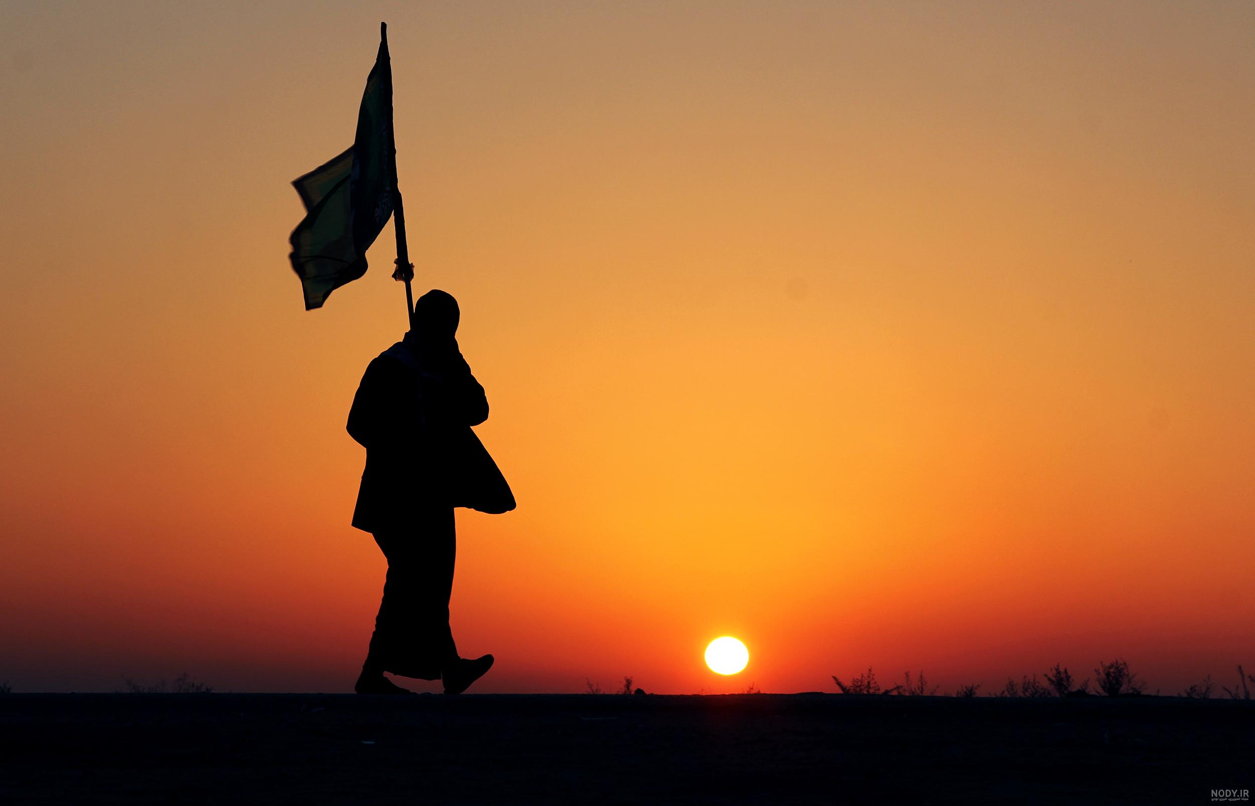 عکس غروب پیاده روی