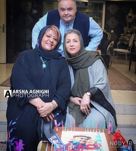 عکس اکبر عبدی و همسر