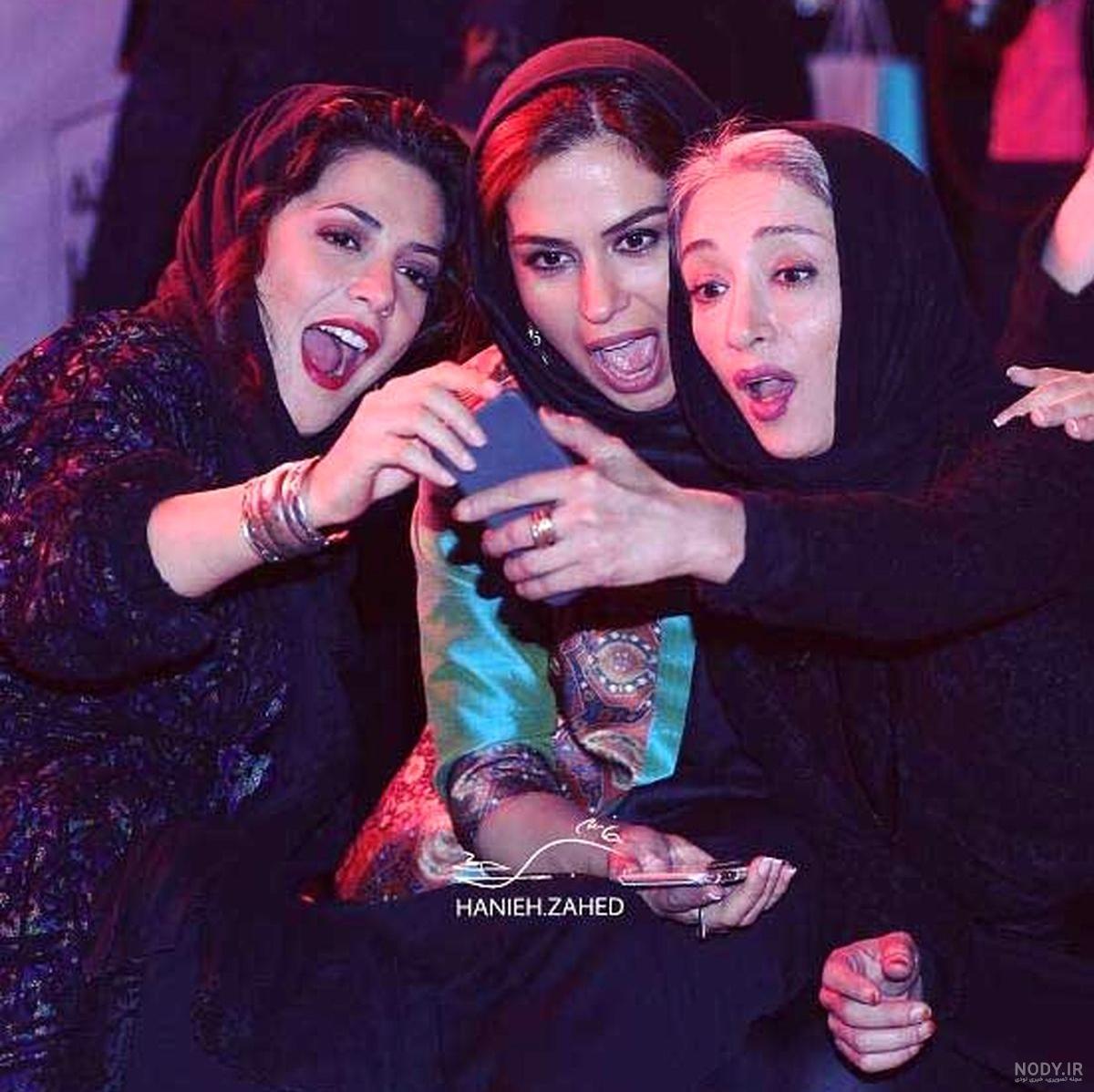 عکس طناز طباطبایی با همسرش