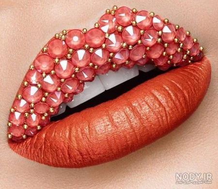 عکس لب رژ زده برای پروفایل