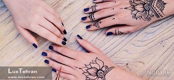 عکس مدل های حنا هندی روی دست