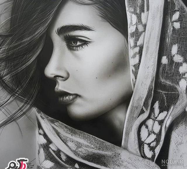 نقاشی سیاه قلم از طبیعت ساده نقاشی سیاه قلم از طبیعت ساده