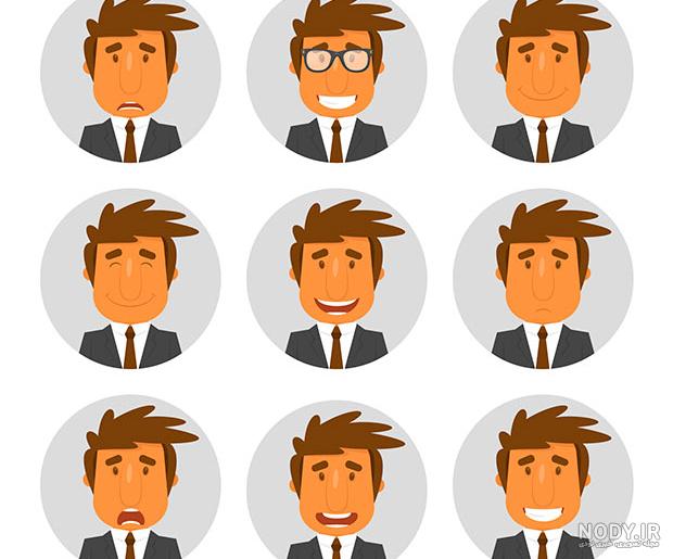 آدمک کارتونی غمگین آدمک کارتونی غمگین